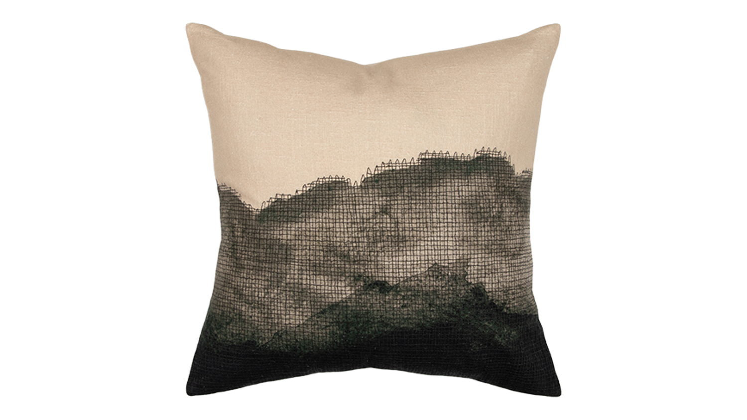 The Salita Feather Cushion in Olive