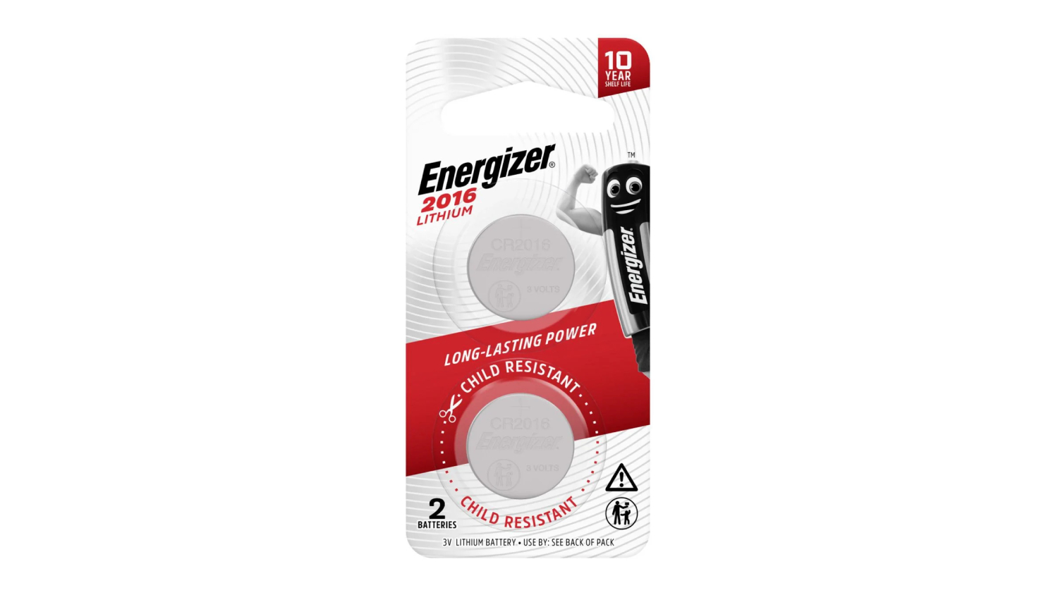 The Energizer 2016 Lithium Coin Battery