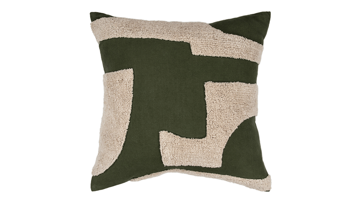 Mezze Feather Cushion - Olive