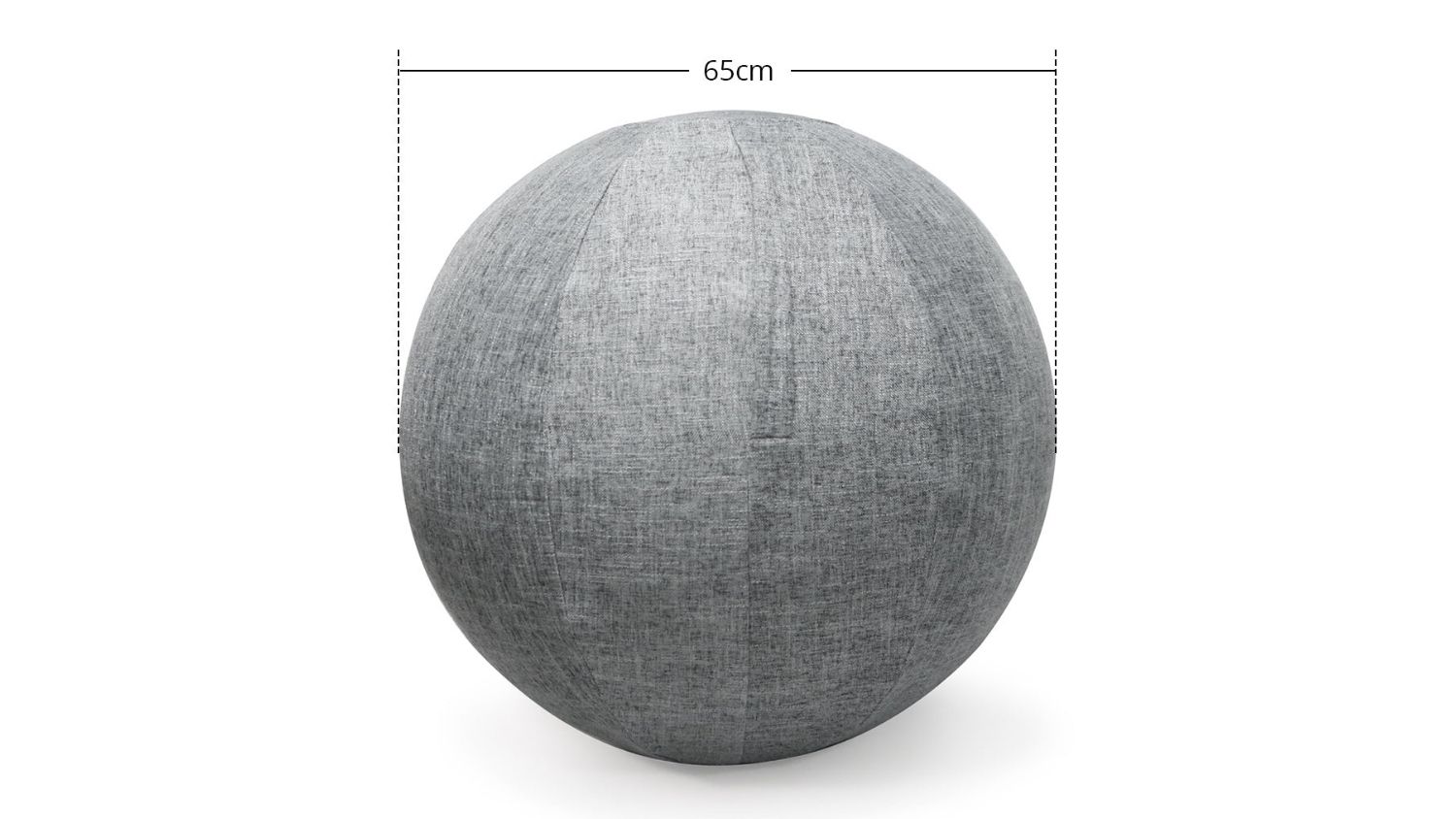 PROTRAIN Yoga Ball Protective Cover - Grey Fabric 