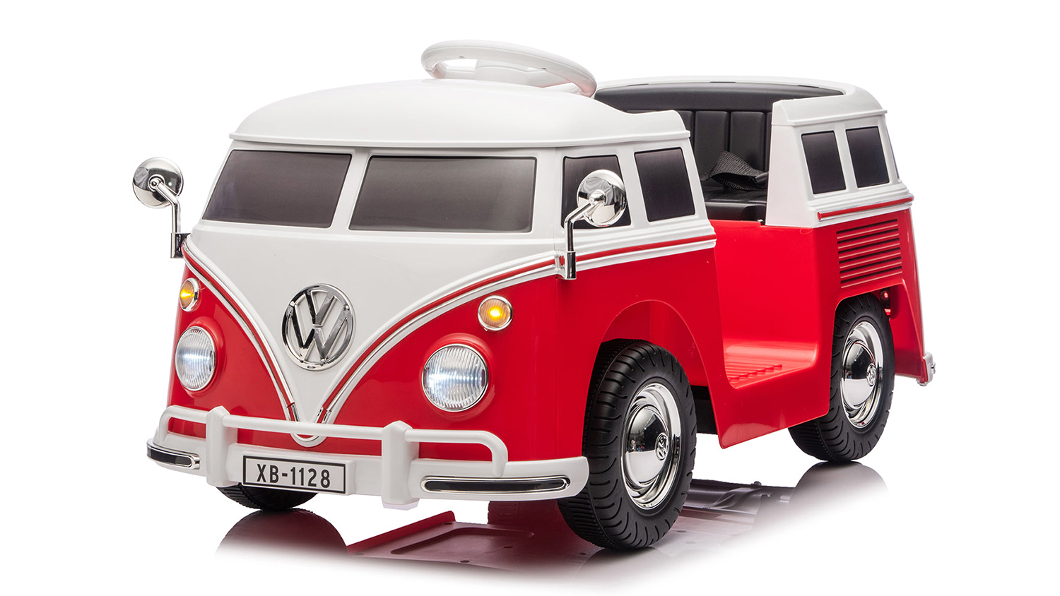 TSB Living Ride On Car Volkswagen Bus in vibrant red