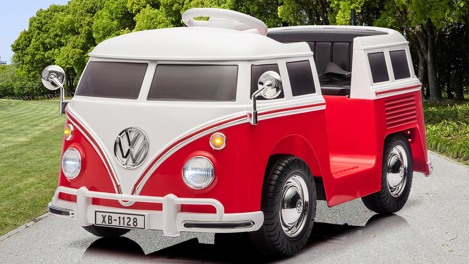 TSB Living Ride On Car - Volkswagen Bus (Red)