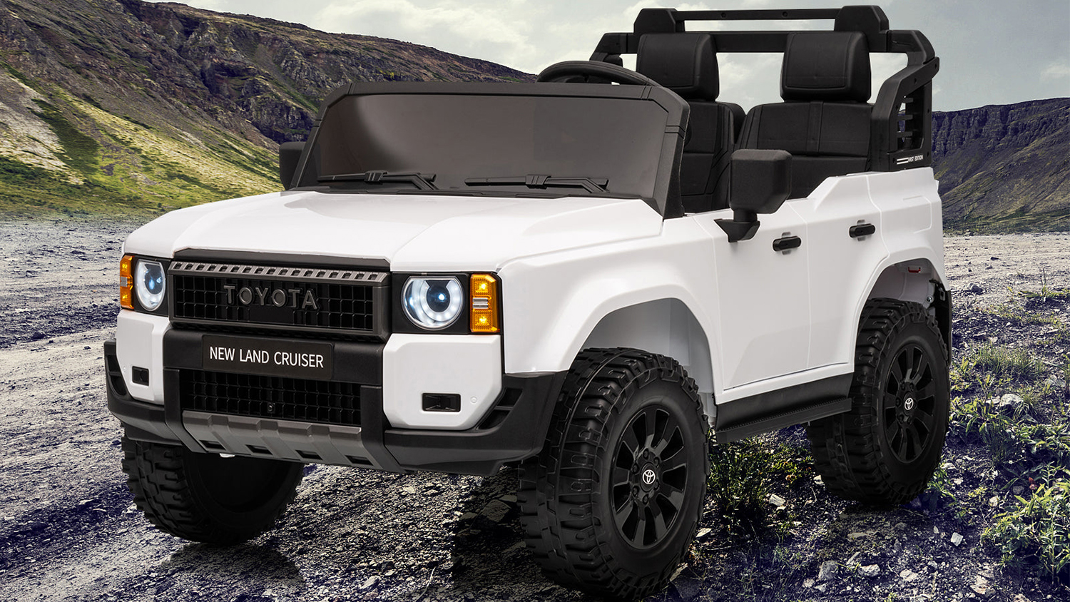 TSB Living Ride On Car - Toyota Prado (White)