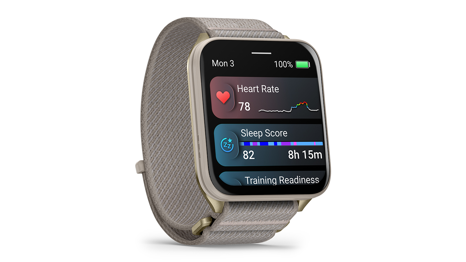 Garmin Venu X1 Smartwatch in a sleek soft gold colour