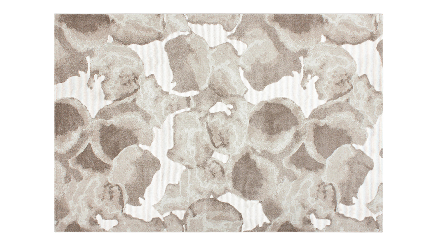 Amberly Rug 160 x 230cm in Taupe featuring an abstract watercolour pattern