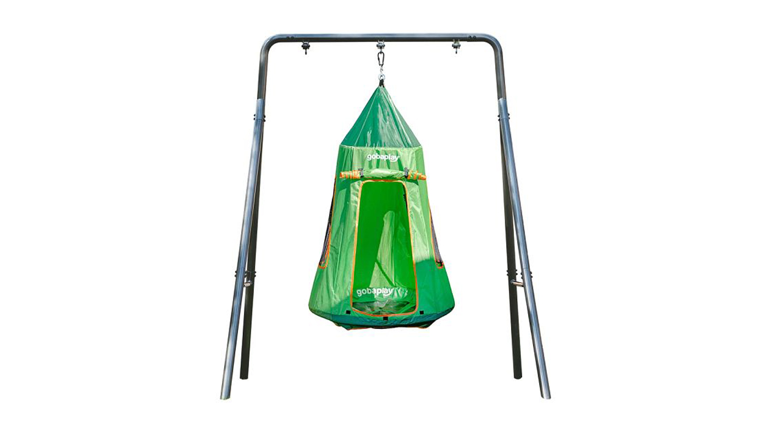 Gobaplay Single Round Tree Swing Seat with Shade Tent, Anchors