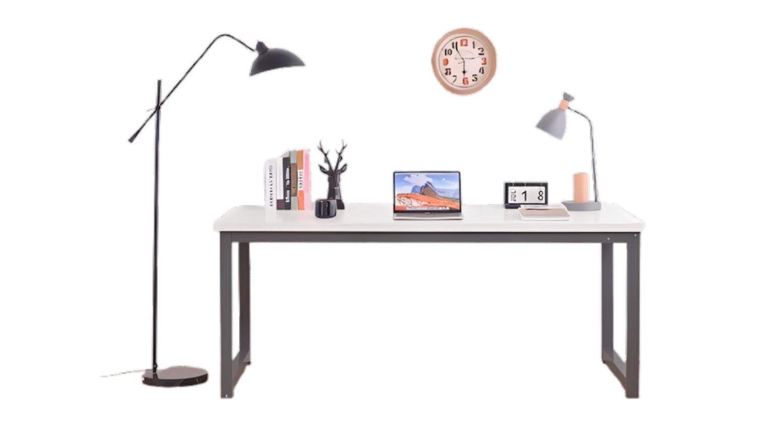 A front view of a TSB Living Etan Computer Desk