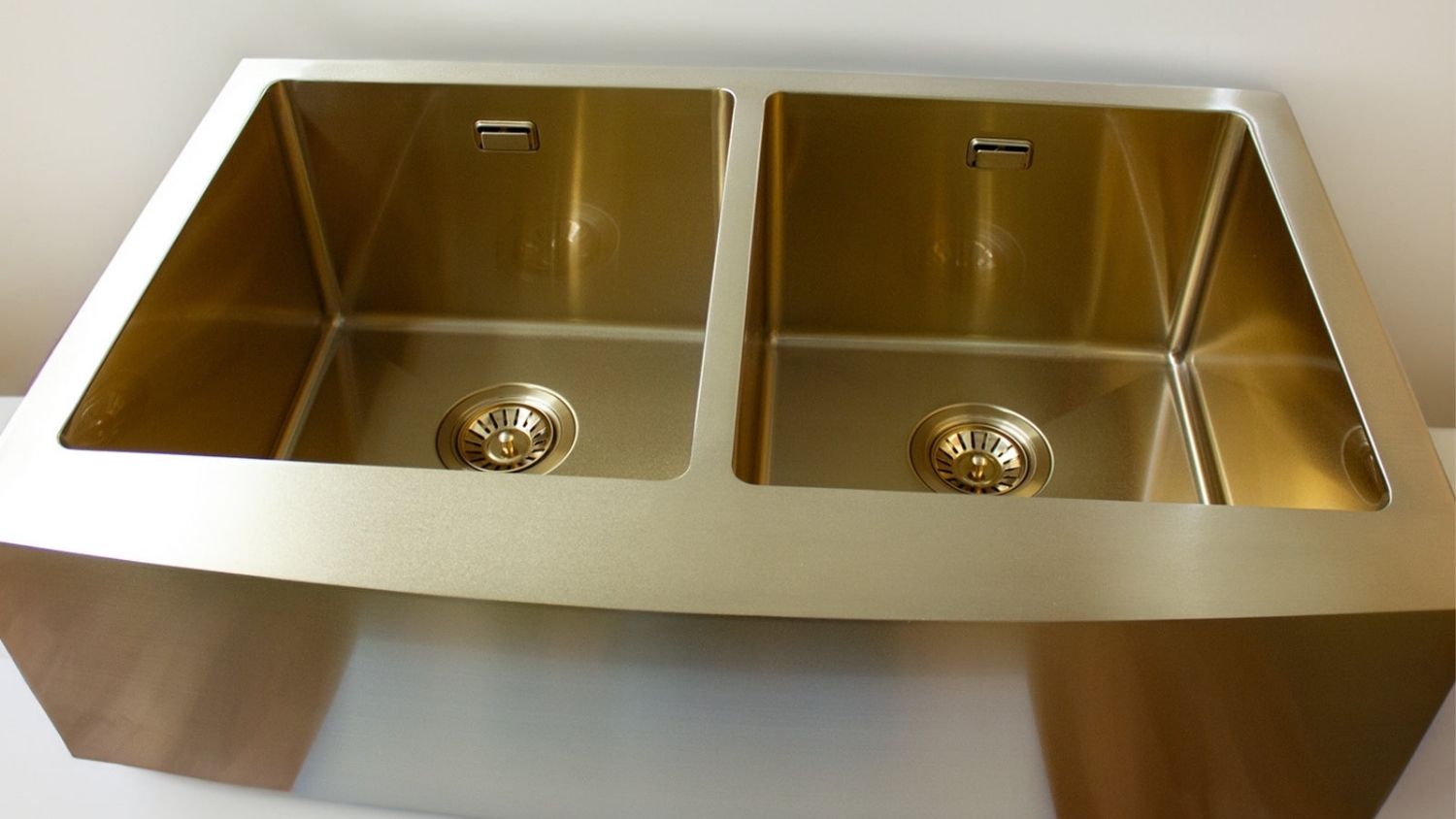TSB Living Double Basin Sink - Gold Finish