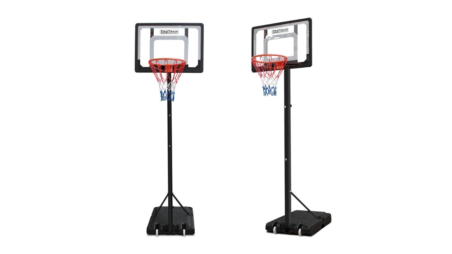 PROTRAIN Adjustable Basketball Stand and Hoop 1.08 - 2.1m