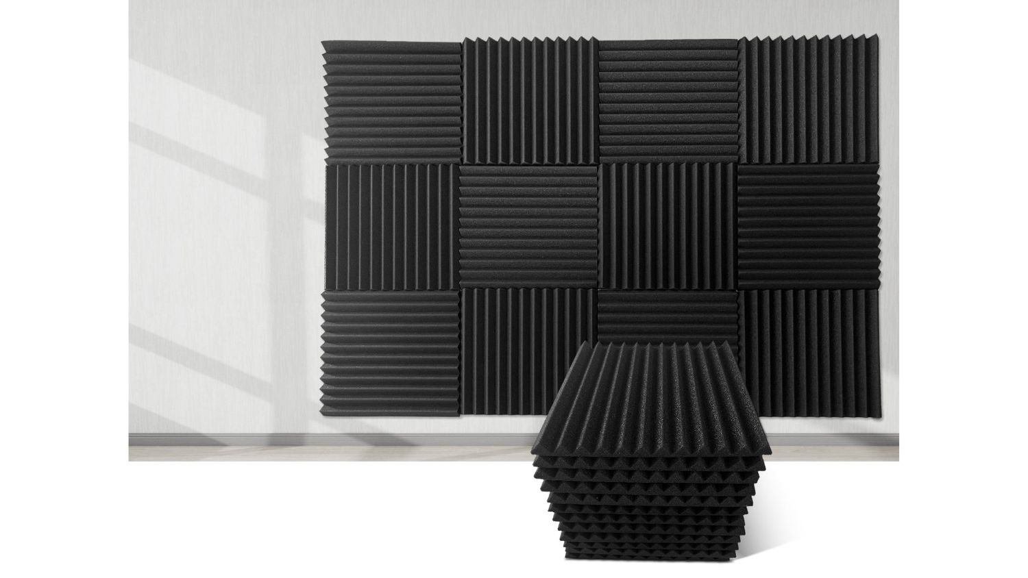TSB Living Wedge Tooth Acoustic Foam 30 x 30cm 12pcs.