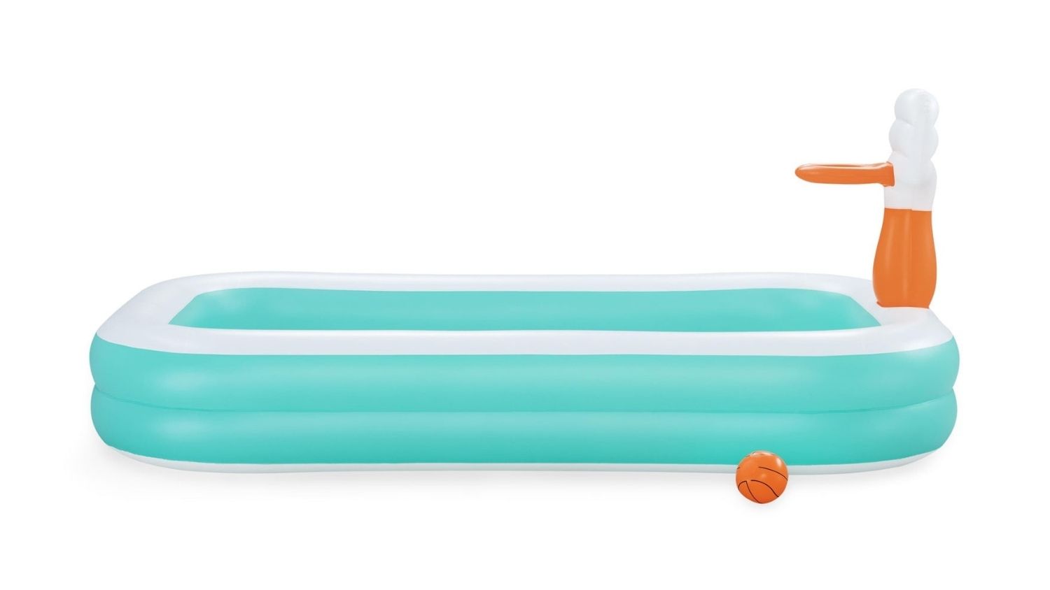 Bestway Dunk 'n' Splash Family Pool with Hoop, Ball 2.5 x 1.6m