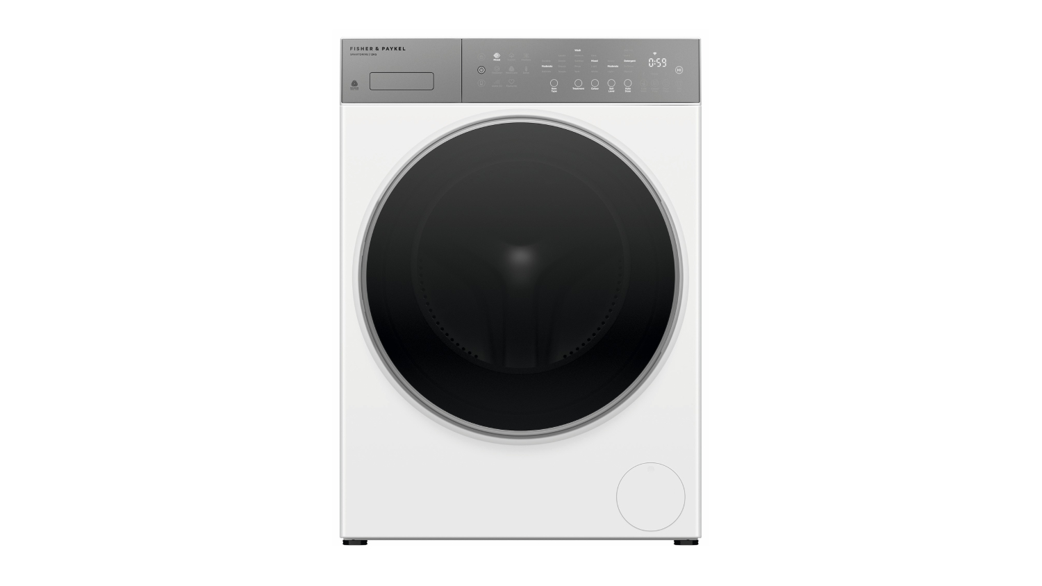 A full view of the Fisher & Paykel Series 5 12kg Front Loader Smart Washing Machine