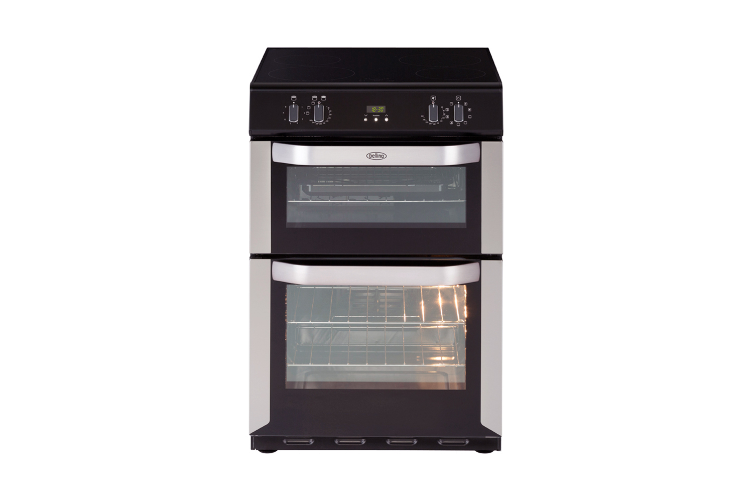 Belling 60cm Freestanding Double Oven with Induction Cooktop Harvey