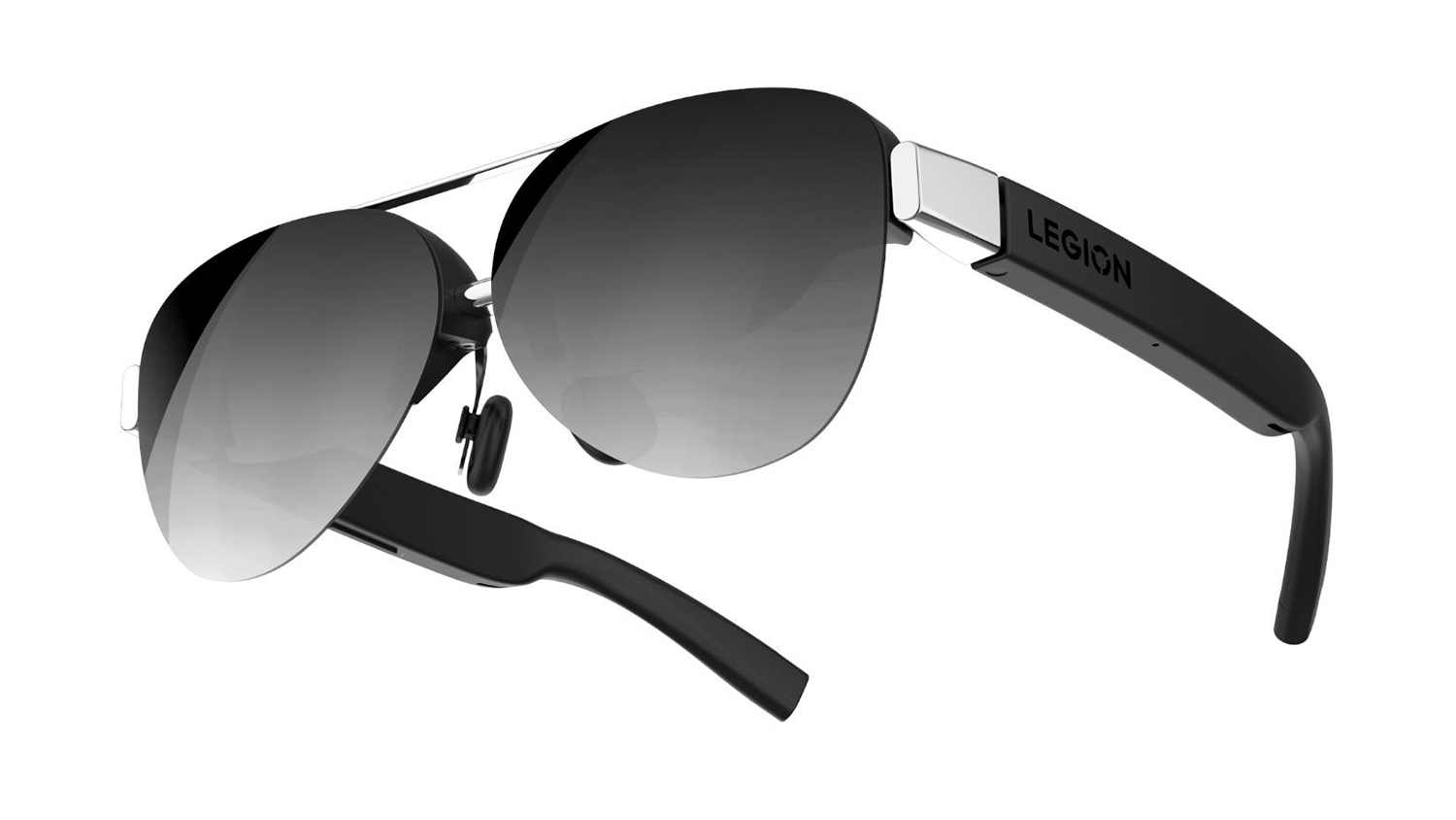 Lenovo Legion Glasses Gen 2 featuring tinted aviator-style lenses and matte black frames