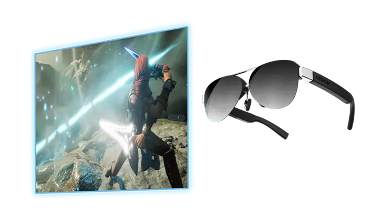 Lenovo Legion Glasses Gen 2 Virtual Display Glasses - Black (GY21R10235)