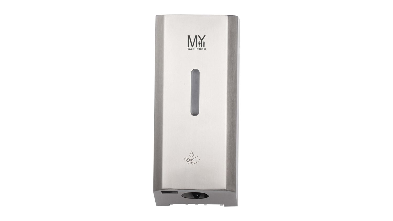 MyWashroom Touchless Automatic Soap Dispenser 1L with Floor Stand - Silver/Black