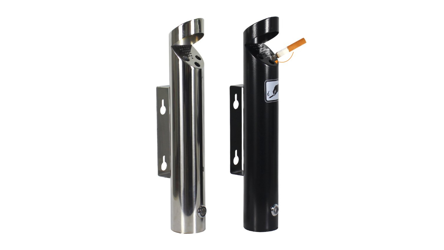 MyWashroom Outdoor Wall Mounted Ashtray - Stainless Steel