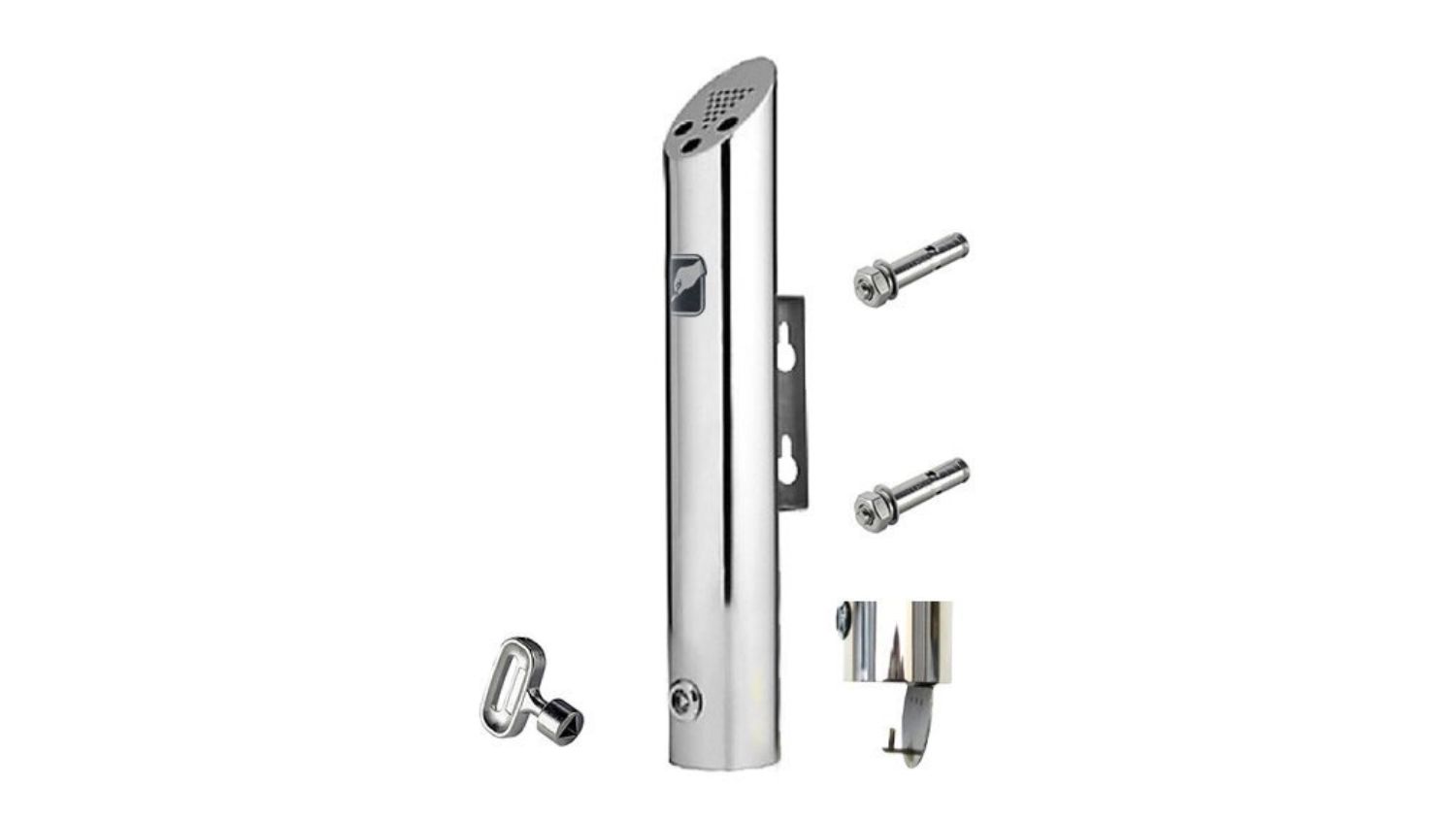 MyWashroom Outdoor Wall Mounted Commercial Ashtray - Stainless Steel