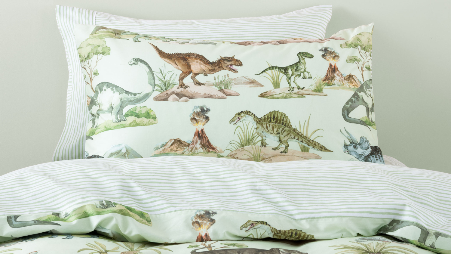 Dino Kingdom Duvet Cover Set by Squiggles