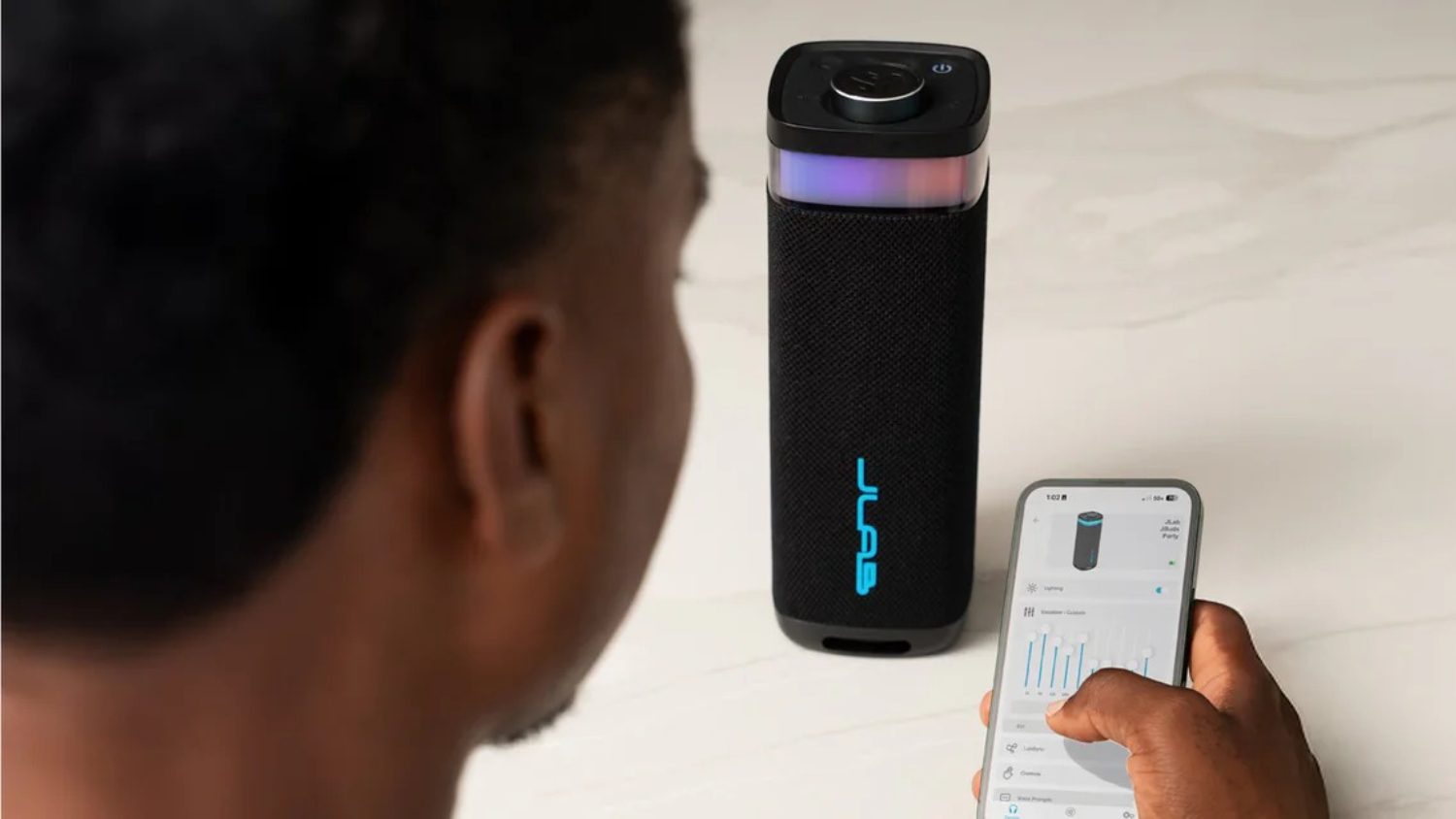 JLab JBuds Party Portable Bluetooth Speaker - Black (SBJBUDSRBLK62)