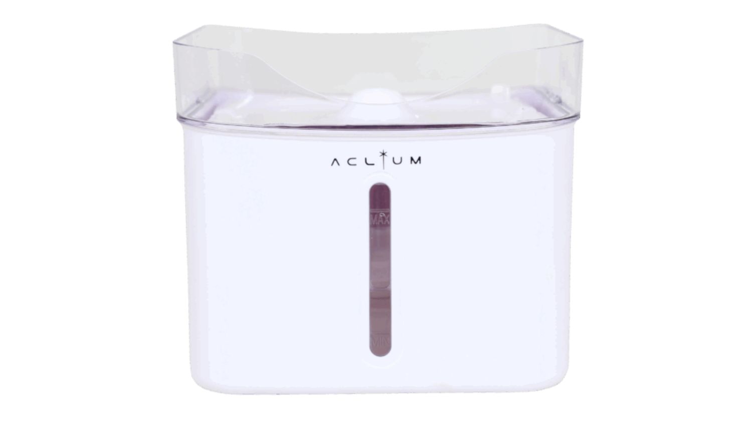 A front view of the Aclium Corded Dog Water Fountain