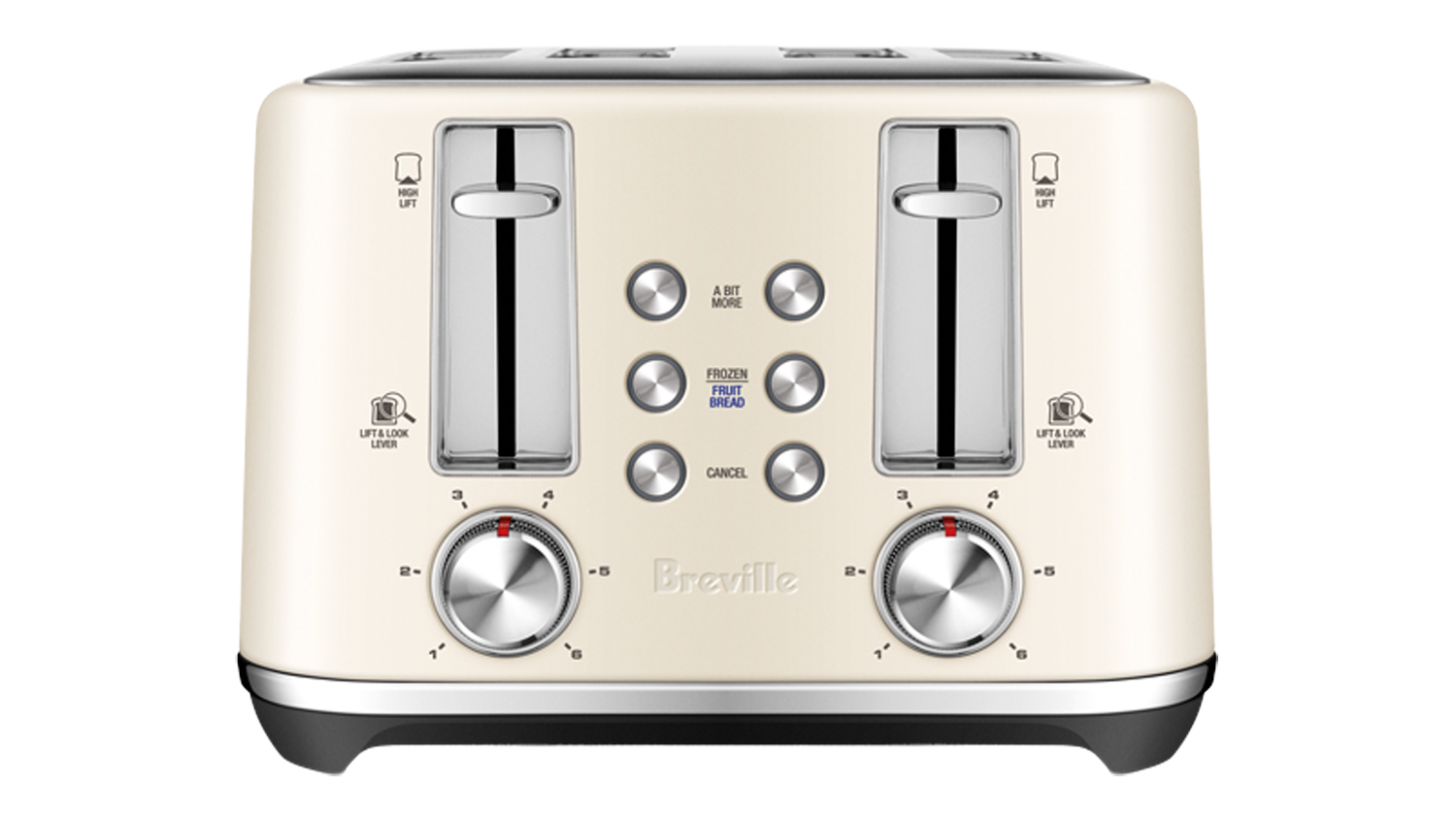 Breville the TempPro 4 Slice Toaster in a sleek cream finish