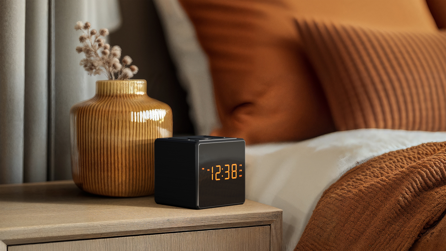 Philips Alarm Clock with FM Radio and USB-C Port - Black (TAR4500)