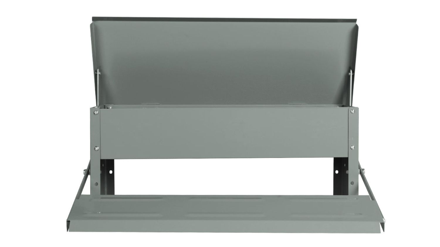 A front view of the PaWz Automatic Chicken Feeder with Timer