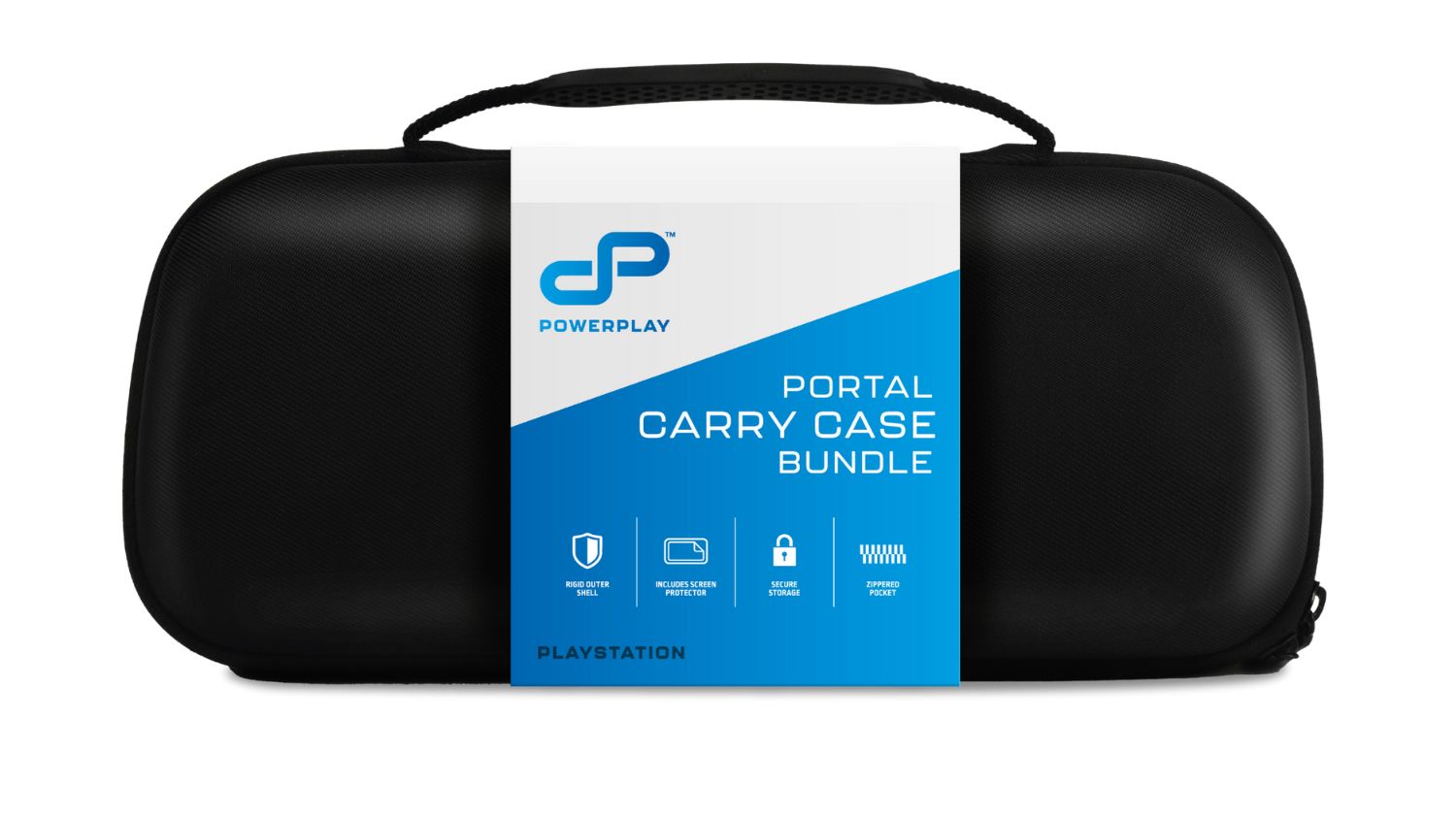 Front view of Powerplay Portal Carry Case bundle in retail packaging