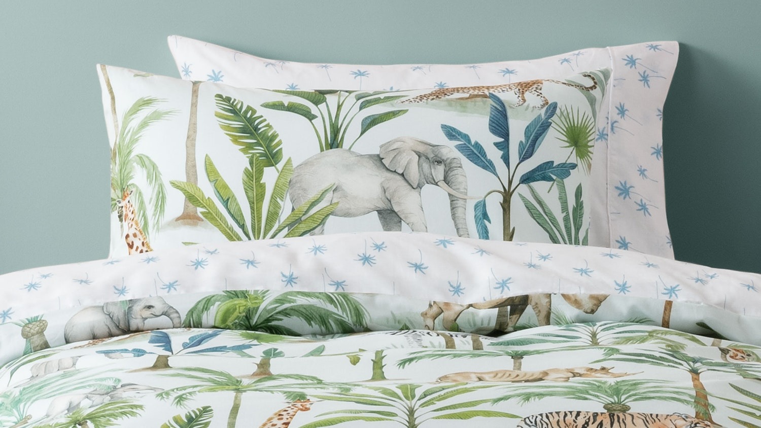 Jungle Oasis Duvet Cover Set by Squiggles