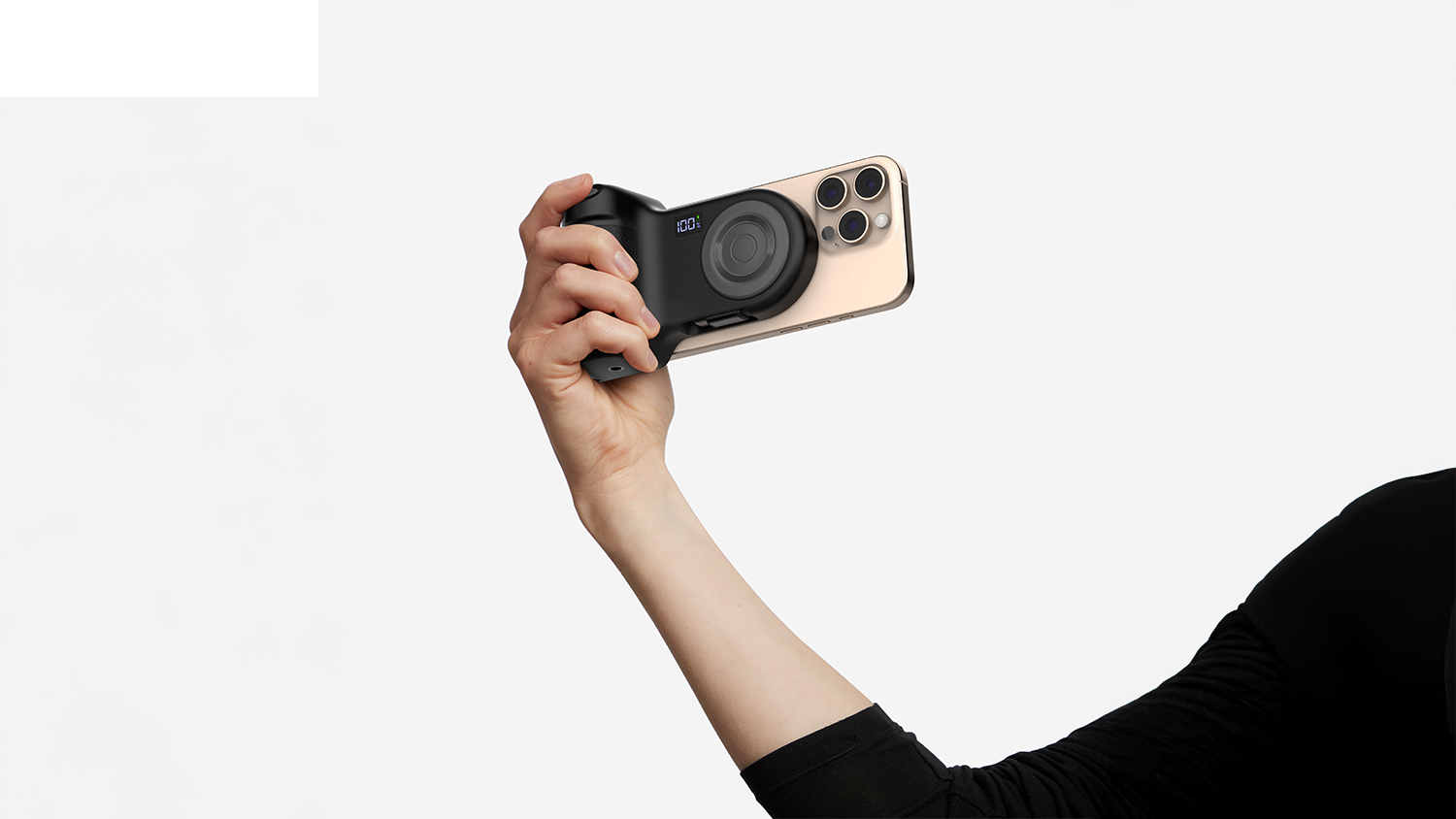 Belkin Stage PowerGrip 9300mAh Magnetic Charging Camera Grip Power Bank with Retractable USB-C Cable - Charcoal (CTA006fqGY)