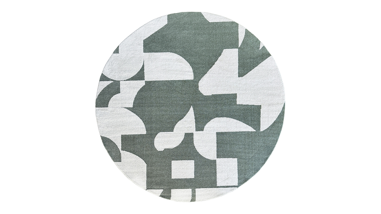 A view of the round rug