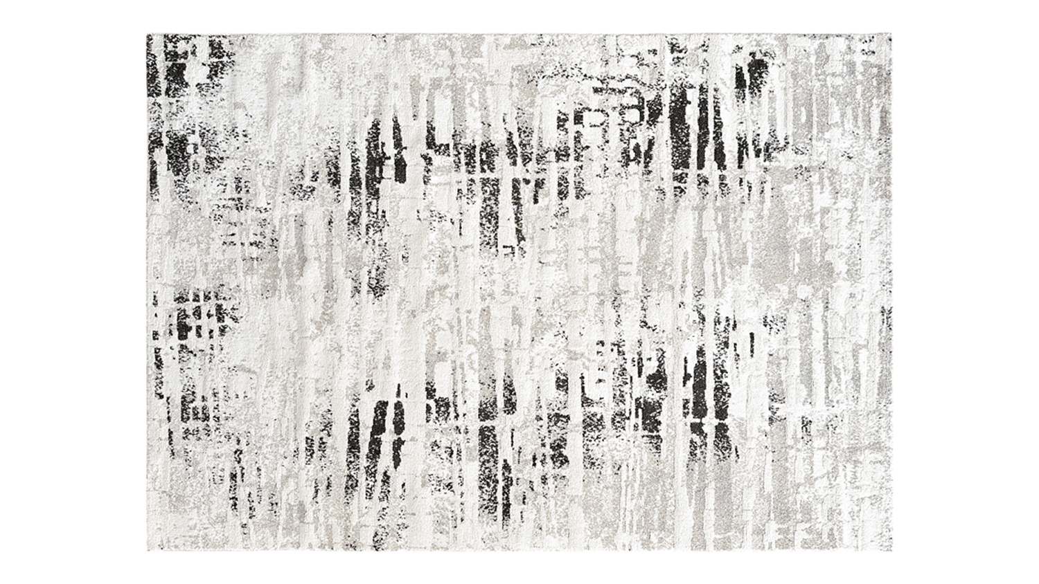 A horizontal view of the rug