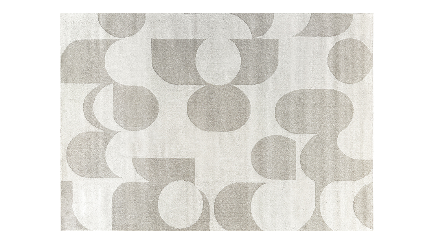 A horizontal view of the rug