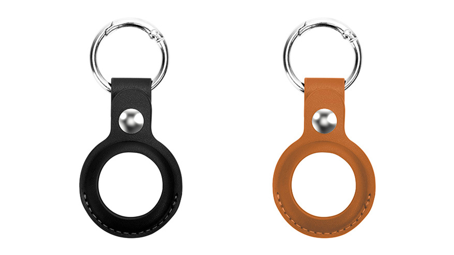 Laser PU Leather Key Ring for Apple AirTag