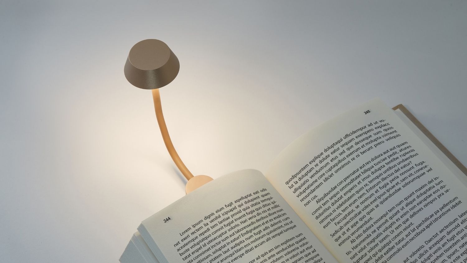 Lexon Mimi Clip-On Reading Lamp - Gold