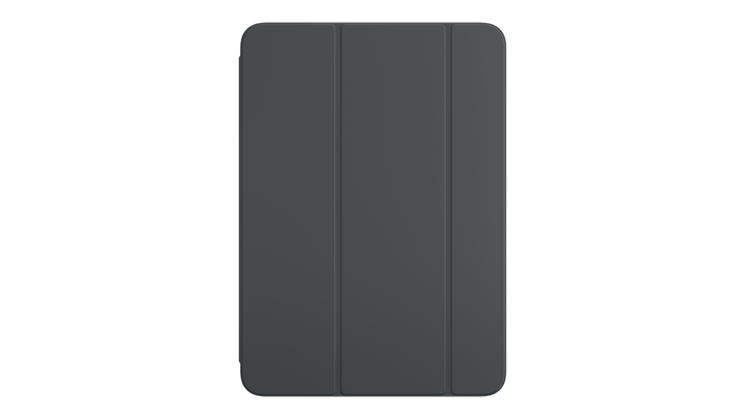 Front view of the black Apple Smart Folio for iPad Pro 11-inch in a closed, flat position