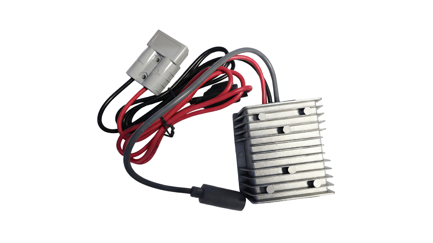 Air Vision Systems Starlink Gen3 Step-Up Converter  with attached red and black cables and a grey connector