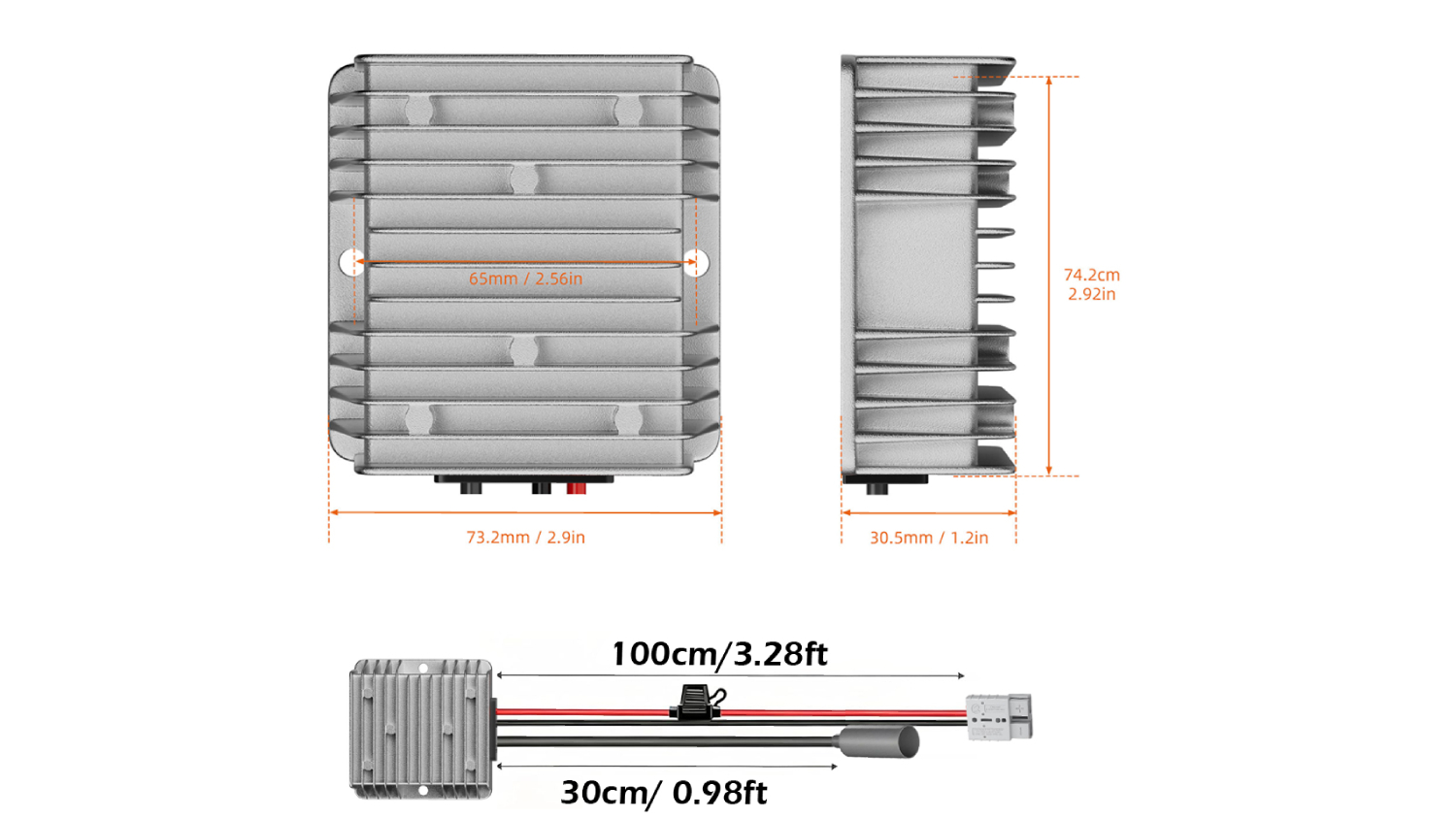Air Vision Systems Starlink Gen3 Step-Up Converter with Anderson Plug