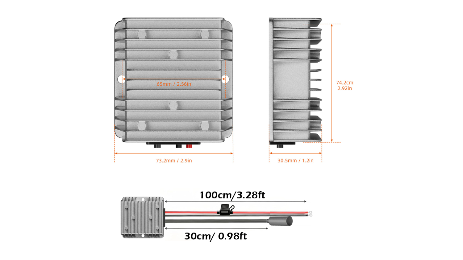Air Vision Systems Starlink Gen3 Step-Up Converter with Direct-To-Battery Connection