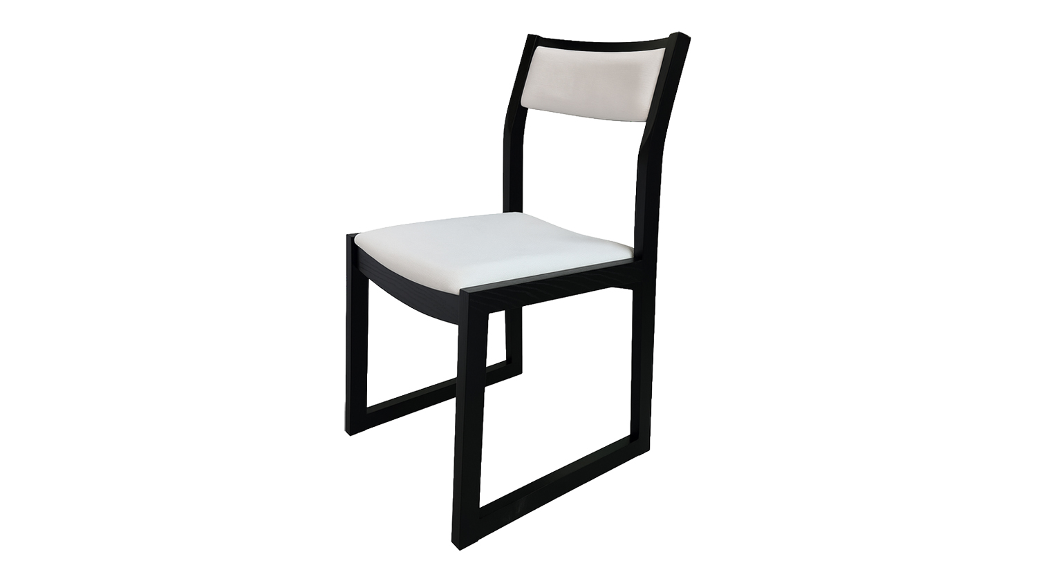 An angled view of the Grado Upholstered Dining Chair