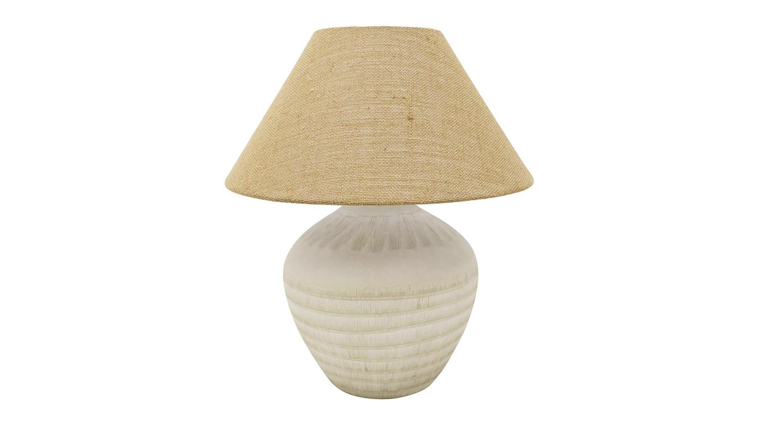 An Eva Milky White Ceramic Table Lamp in a 52cm size