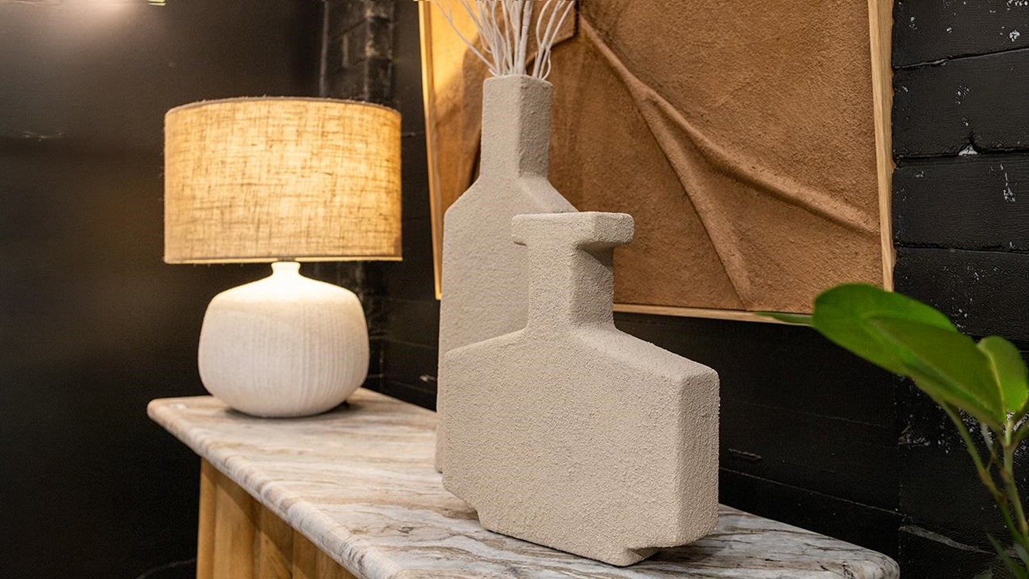 Sparrow Stone Stoneware Vase - 48cm