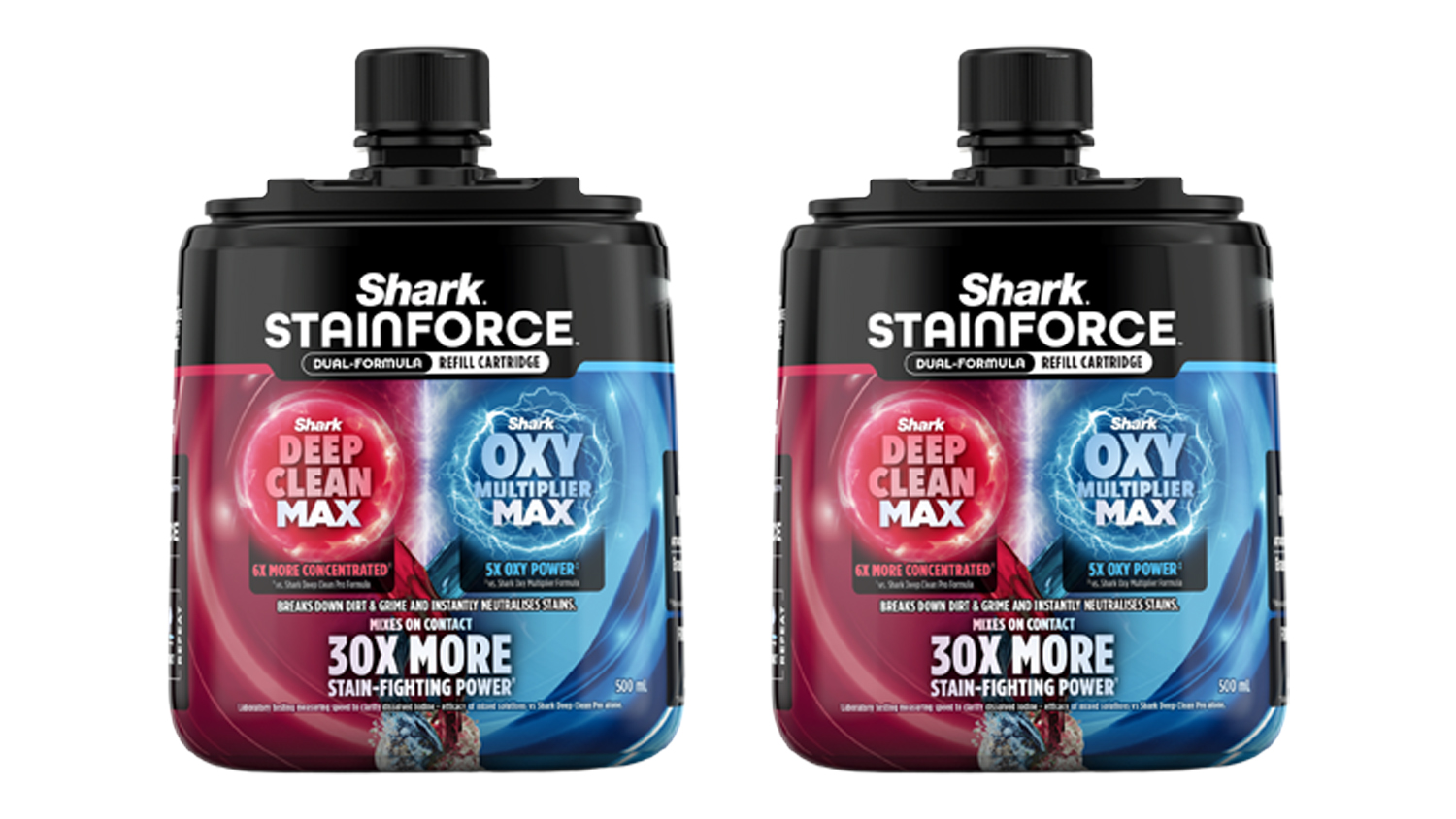 Two-piece Shark StainForce Dual-Formula Carpet & Upholstery Spray Refill Cartridge