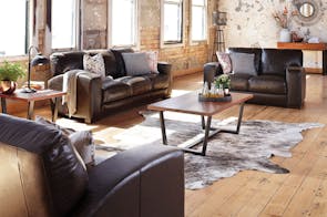 Caprizi 3 Piece Leather Lounge Suite by Debonaire Furniture