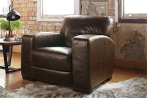 Caprizi Leather Armchair by Debonaire Furniture