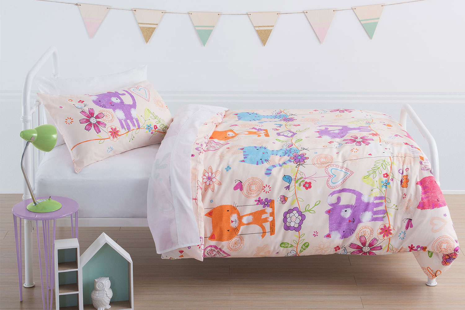Happy Cats Duvet Cover Set by Squiggles Harvey Norman New Zealand