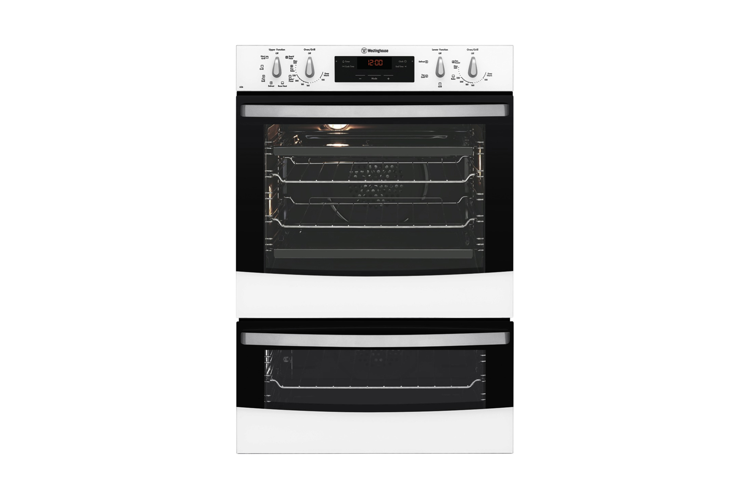 Westinghouse 60cm Multifunction Duo Oven White Harvey Norman New