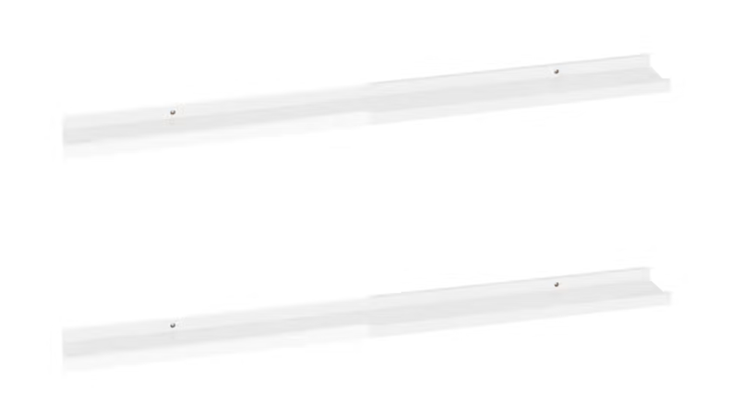 Two pieces NNEVL Ledge Wall Shelves in 100 x 9 x 3cm