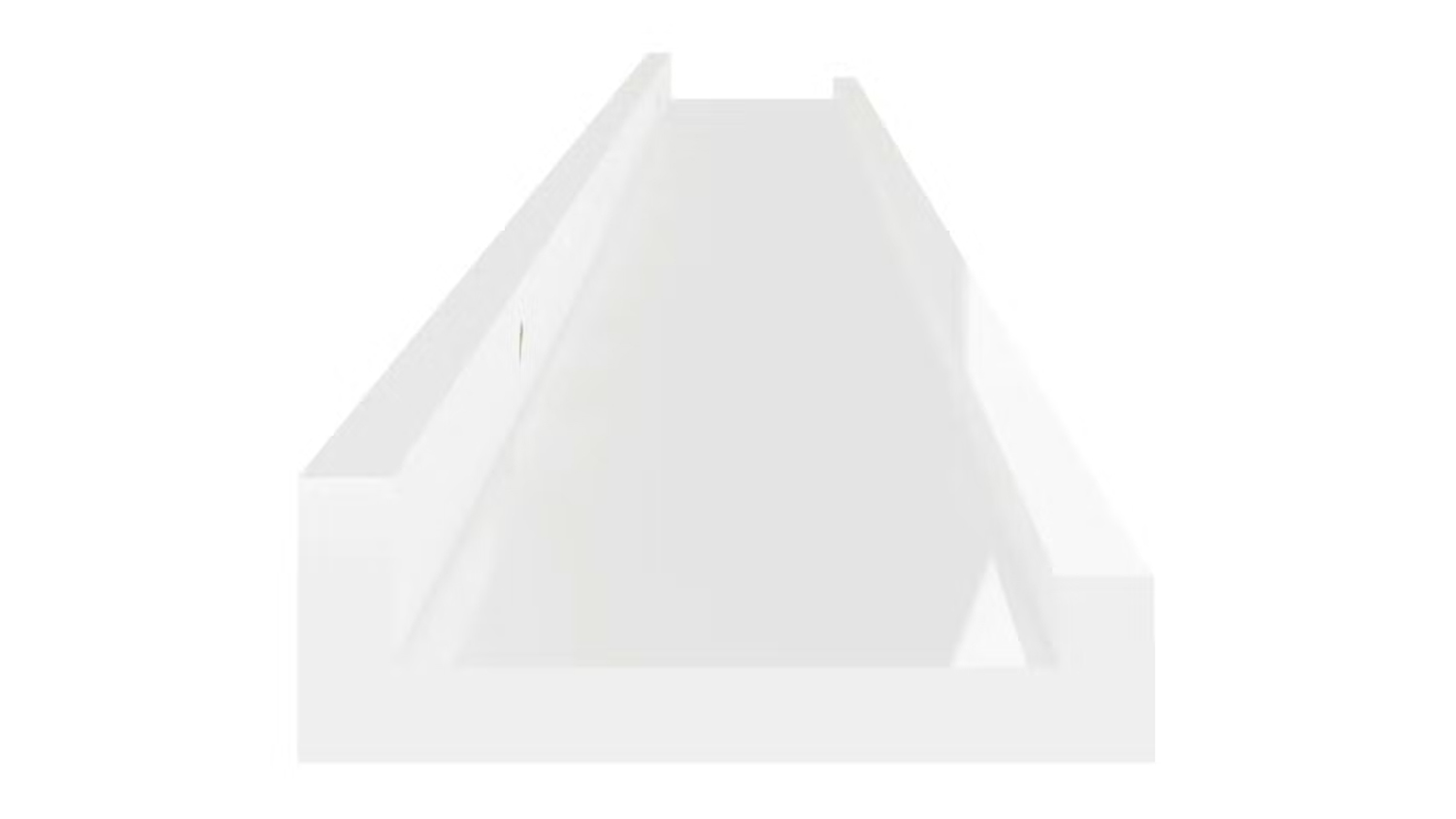 NNEVL Ledge Wall Shelves 2pcs. 100 x 9 x 3cm - Gloss White